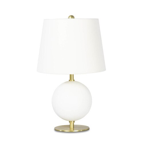 Sphere metal white mini lamp